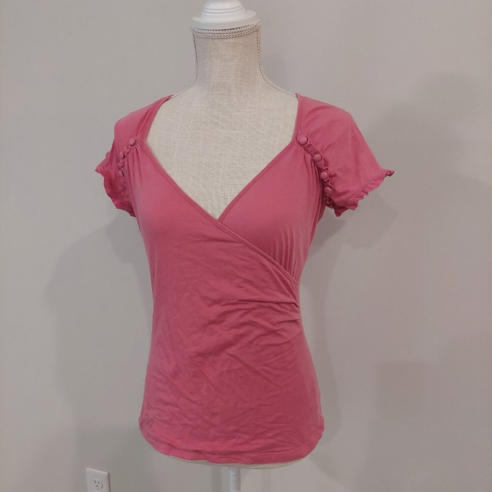 Deletta Anthropologie Button Top